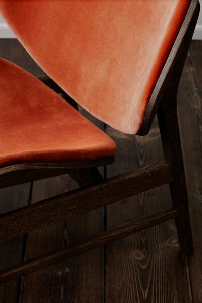 Poltrone, Poltrona The Orange, rovere affumicato - rosso mattone/rosa rugg, Marrone