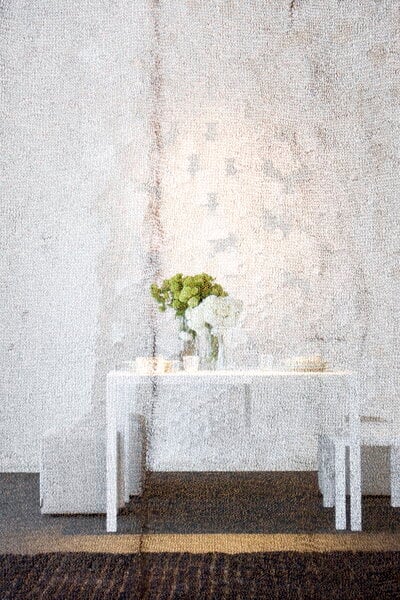 Tappezzeria, Veil curtain 130 x 290 cm, graphite, Grigio