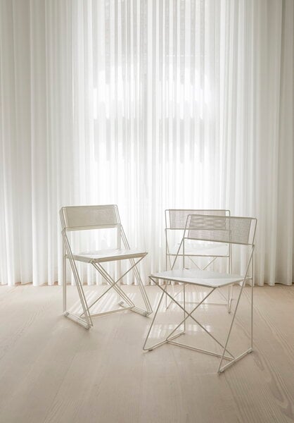 Dining chairs, X-Line chair, white, White