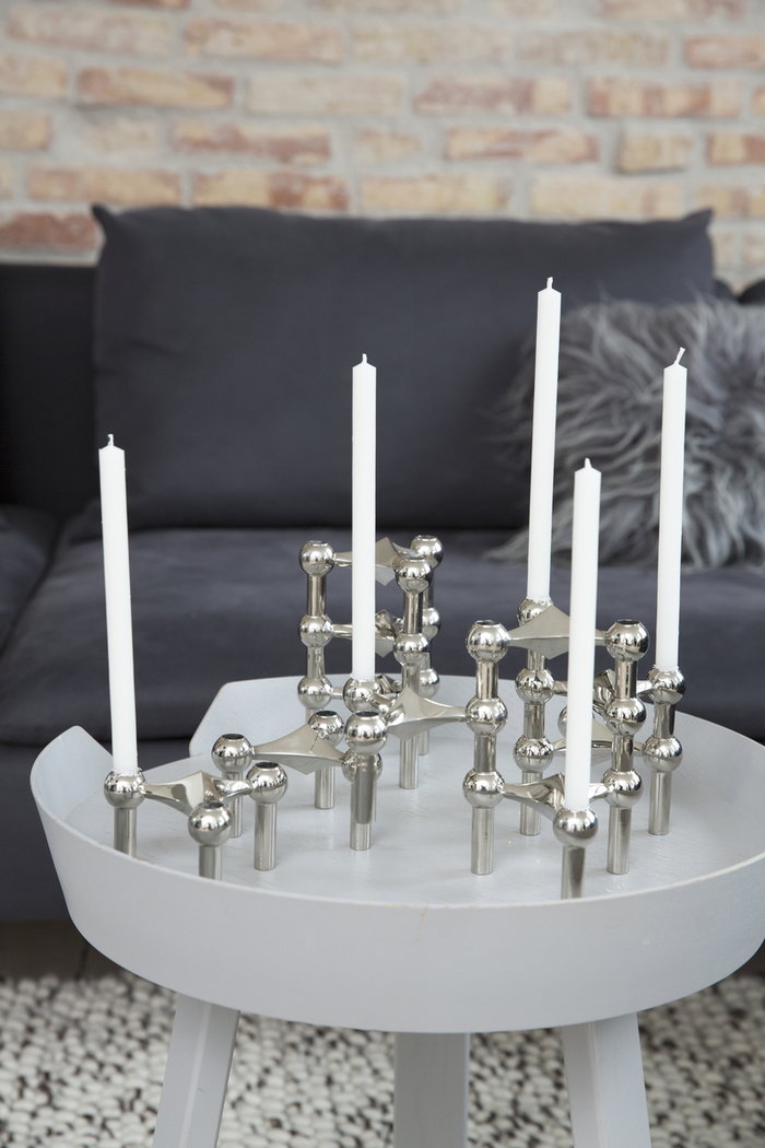 Olohuoneet Kynttilät Talvi Muuto Gray Ash Wood STOFF Copenhagen White Candle wax