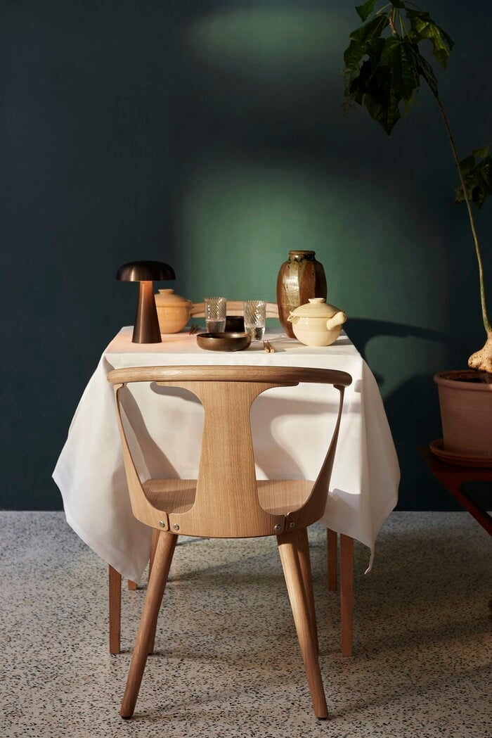 Ruokailutilat Tradition Naturale Legno Nero Metallo Marrone