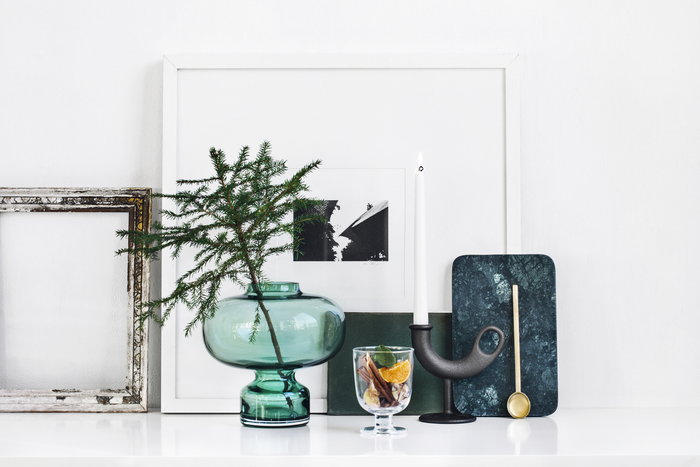 Joulu Kynttilät Talvi Nedre Foss Black Metal ferm LIVING Gold Georg Jensen Green Iittala Transparent Glass Louise Roe Copenhagen