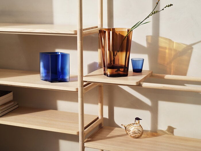 Sisustusyksityiskohta Iittala Copper Glass Blue