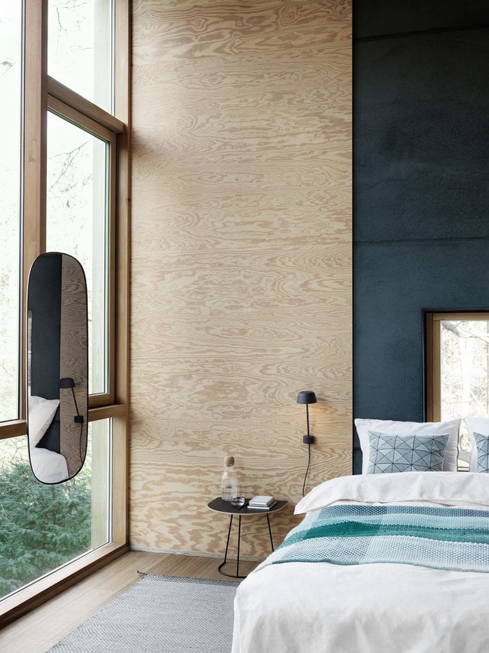 Makuuhuone Kesäkoti Muuto Bianco e nero Lana Nero Verde Oro Vetro