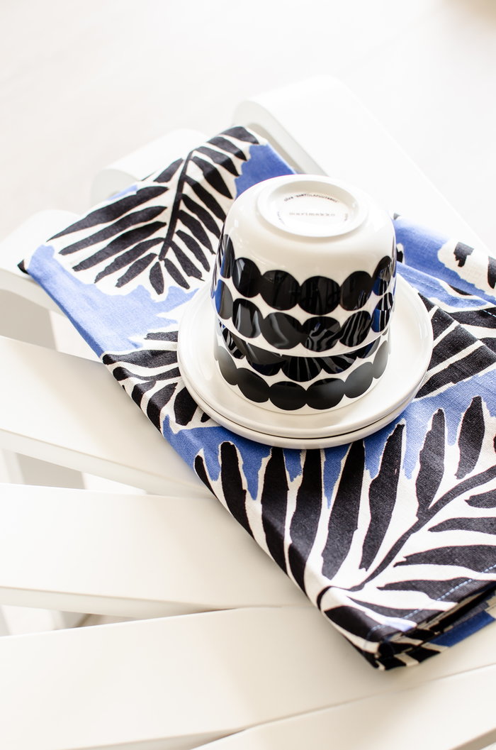 Kattaus Keittiö Marimekko Black  white Ceramic White Multicolour