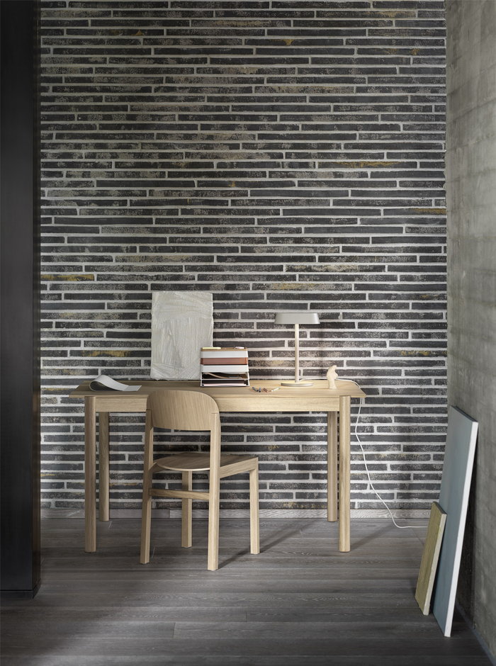 Työpisteet Muuto Gray Metal Natural Wood