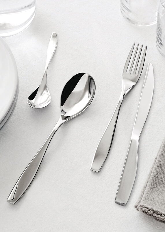 Alessi Duna cutlery set, 24 pcs, stainless steel, decoration image