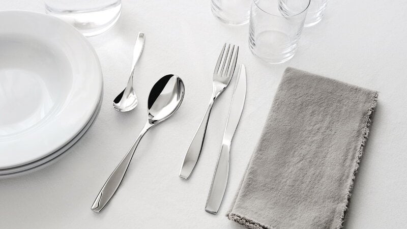 Alessi Duna cutlery set, 24 pcs, stainless steel, decoration image
