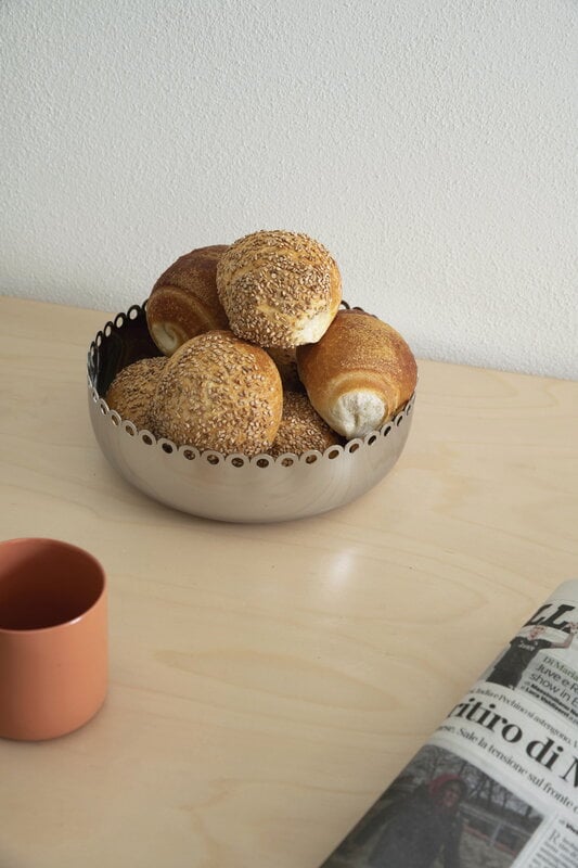 Alessi Edges cesta, acero inoxidable, imagen de decoración
