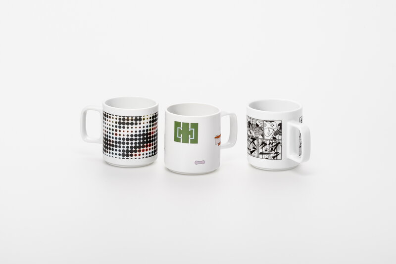 Hasami Porcelain Ryuji Kamiyama tazza d'arte, "Ambiguous time", 385 ml, bianco, immagine decorativa