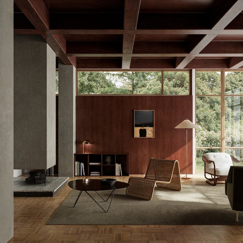 GUBI Fauteuil lounge P3, rotin, image décorative