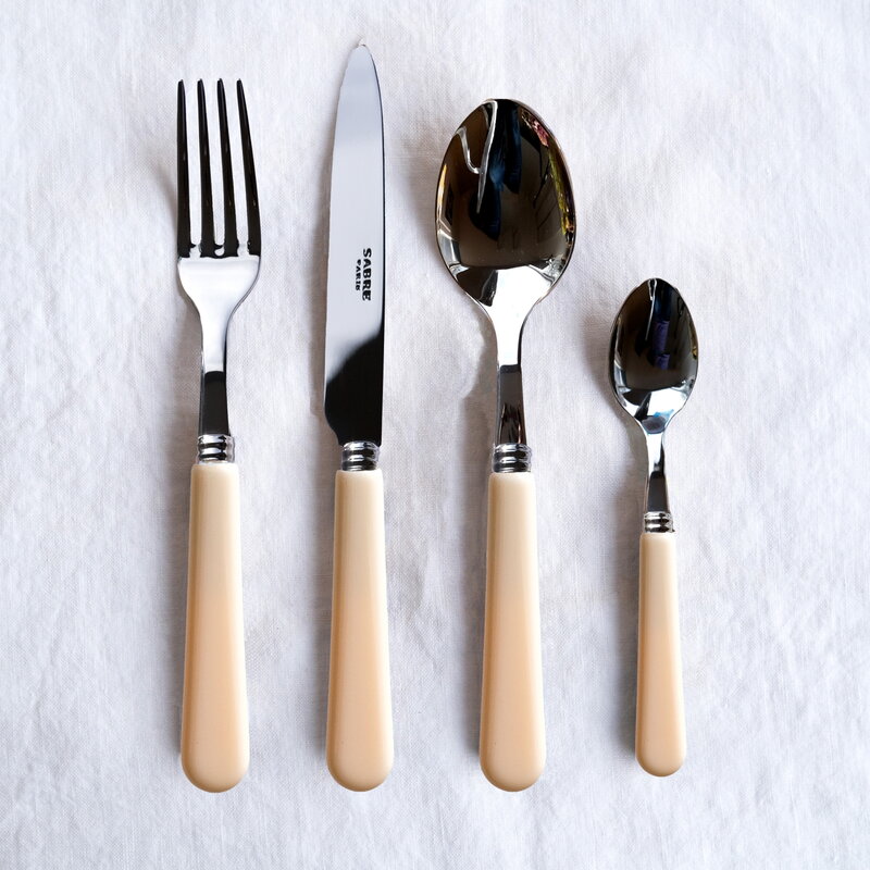 Sabre Paris Pop Unis soup spoon, ivory, decoration image