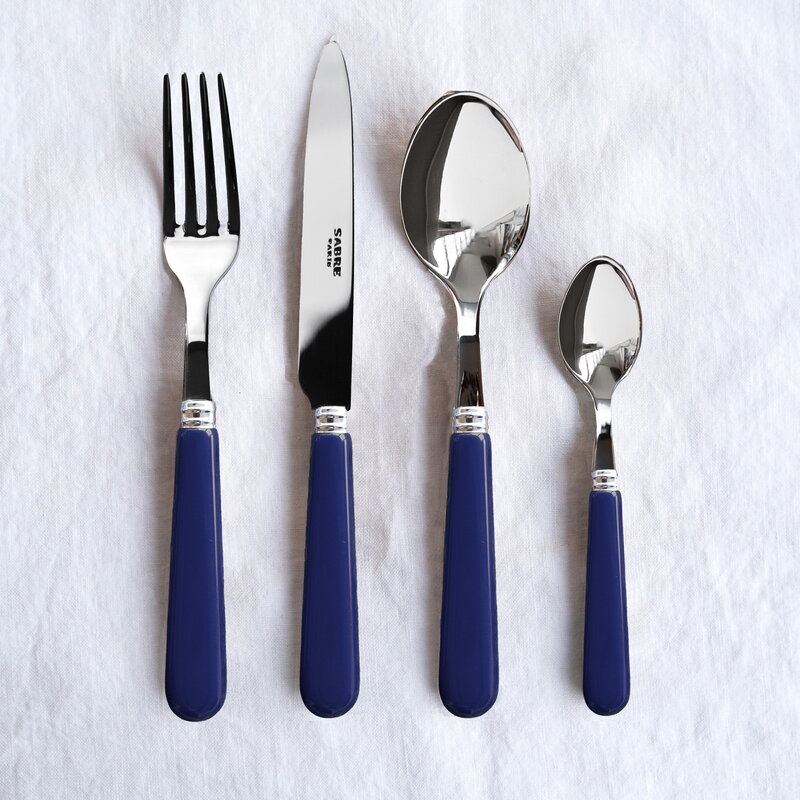 Sabre Paris Pop Unis dinner fork, navy blue, decoration image