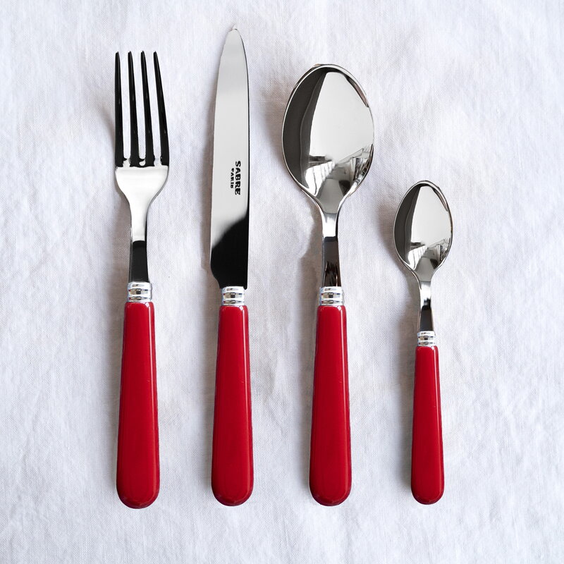 Sabre Paris Pop Unis dinner fork, burgundy, decoration image
