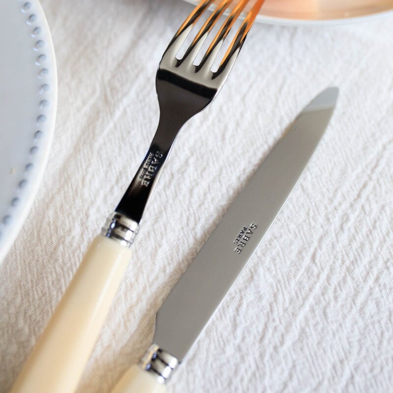 Sabre Paris Pop Unis dinner fork, ivory, decoration image