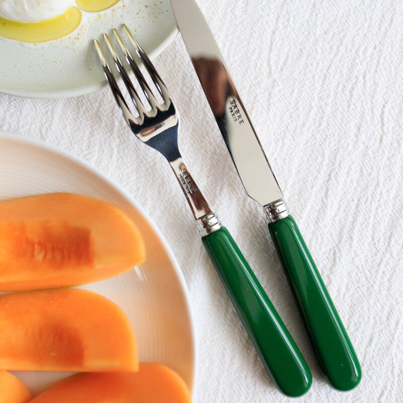 Sabre Paris Pop Unis dinner fork, green, decoration image