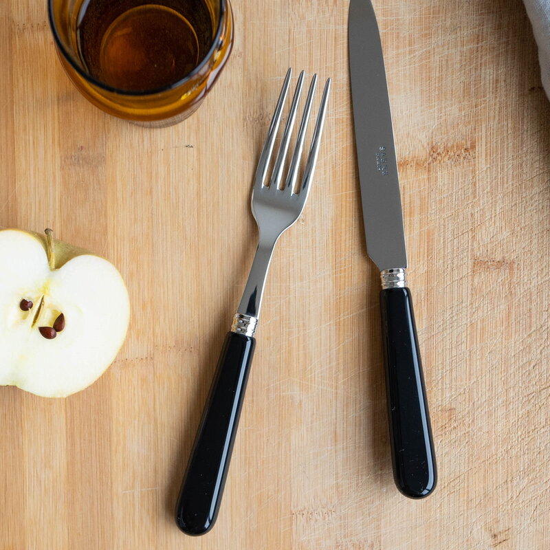 Sabre Paris Pop Unis dinner fork, black, decoration image
