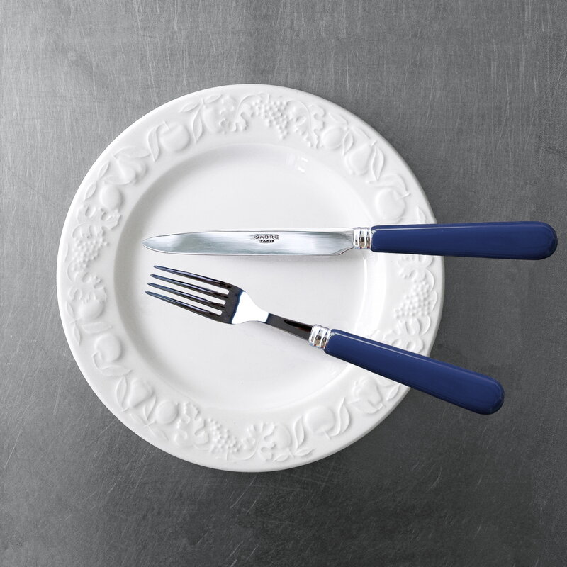 Sabre Paris Pop Unis dinner fork, navy blue, decoration image