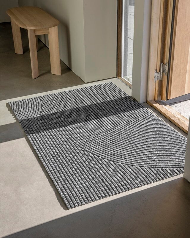Heymat Stein door mat, 85 x 130 cm, grey, decoration image