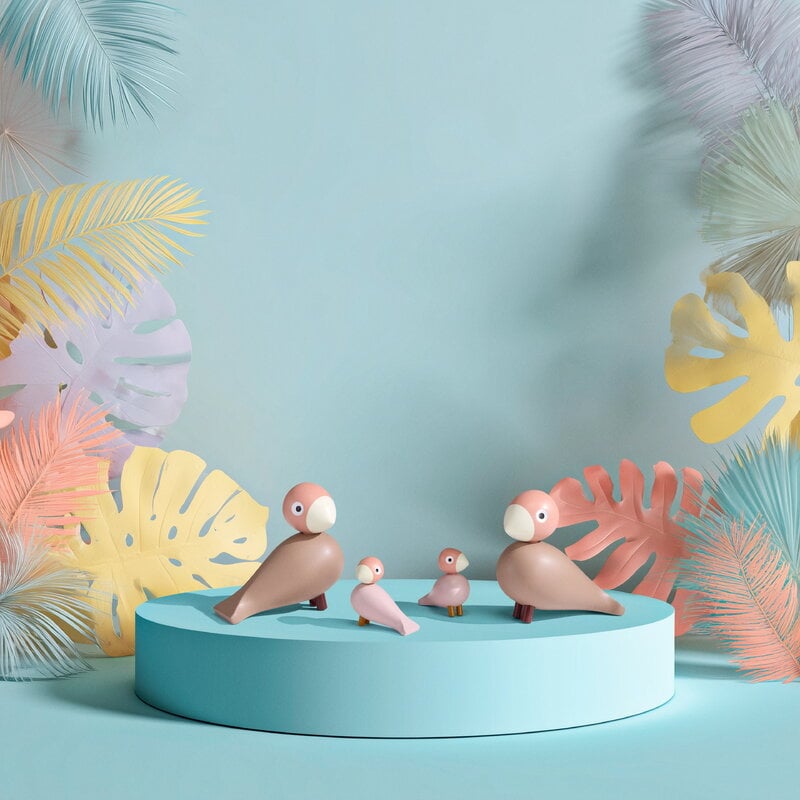 Kay Bojesen Denmark Songbird Liv & Lykke, soft pink, decoration image
