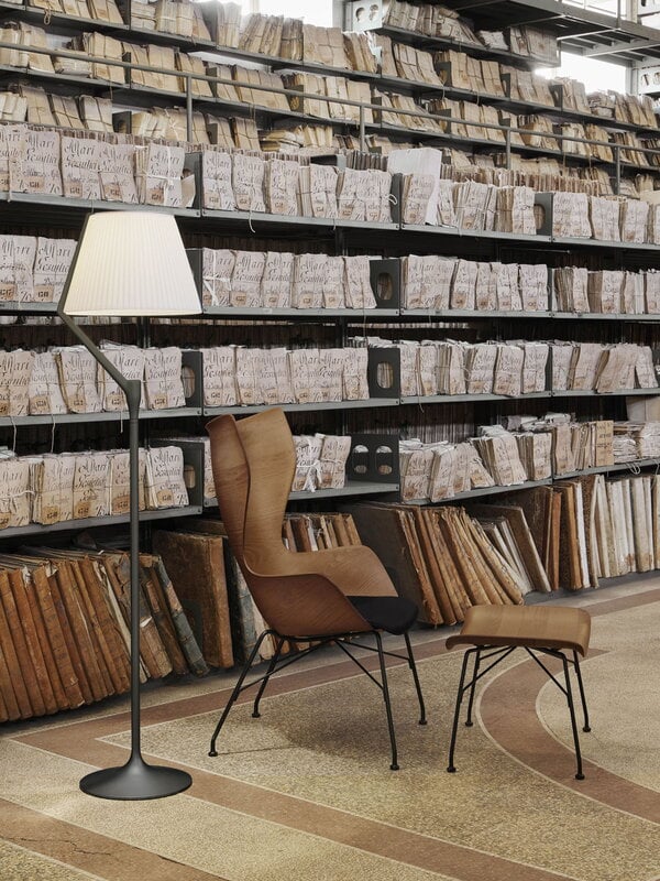 Kartell Angelo Stone floor lamp, champagne, decoration image