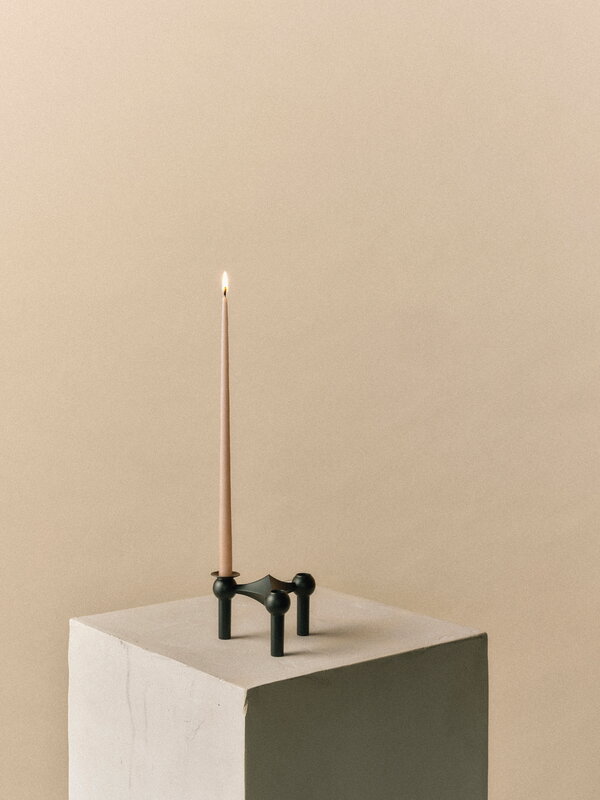 STOFF Copenhagen STOFF Nagel candle holder cuff, 3 pcs, black, view 2