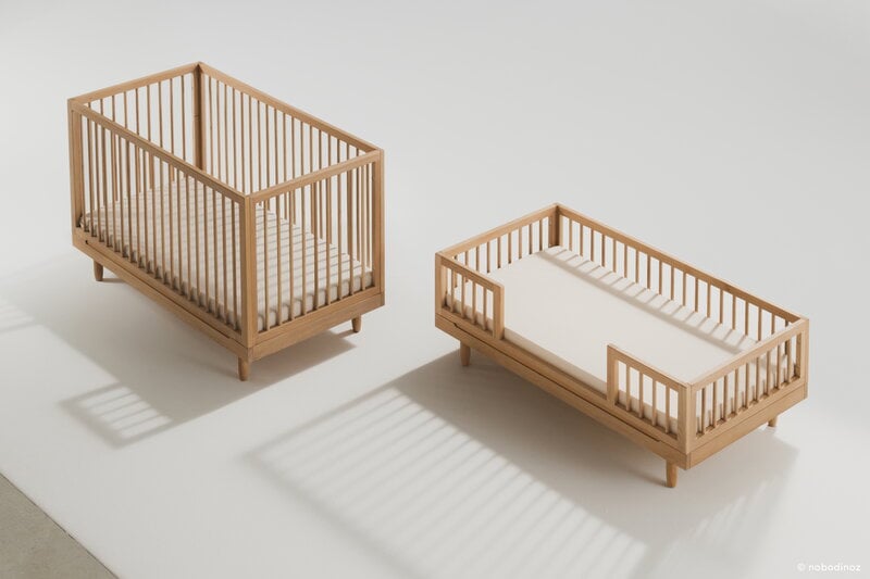 Nobodinoz Pure Evolving crib, oak, view 8
