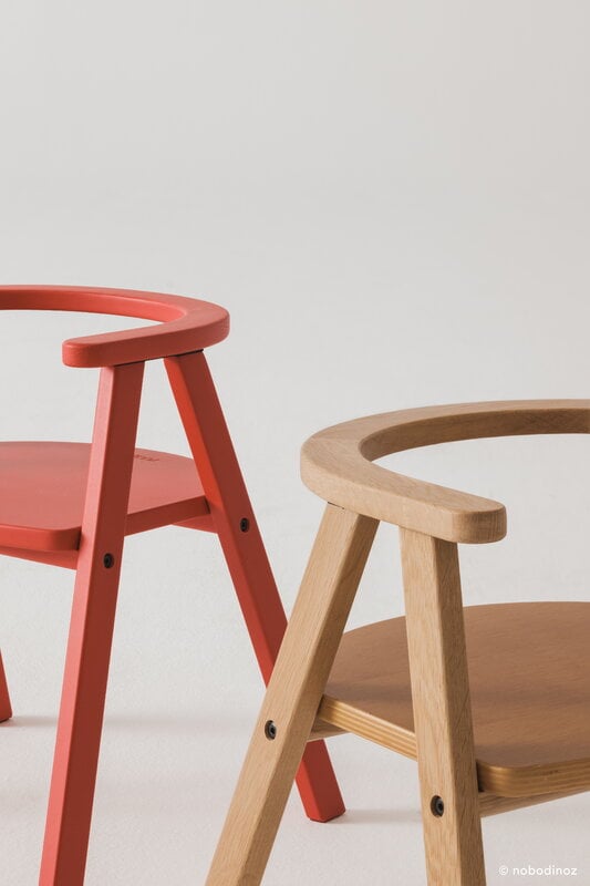 Nobodinoz Growing Green kids' chair, red, view 7