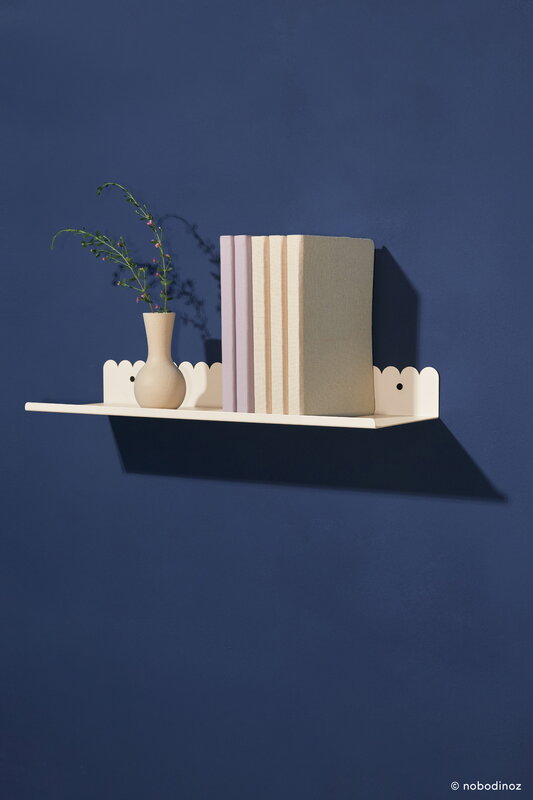 Nobodinoz Wall shelf, 50 cm, ivory steel, view 2