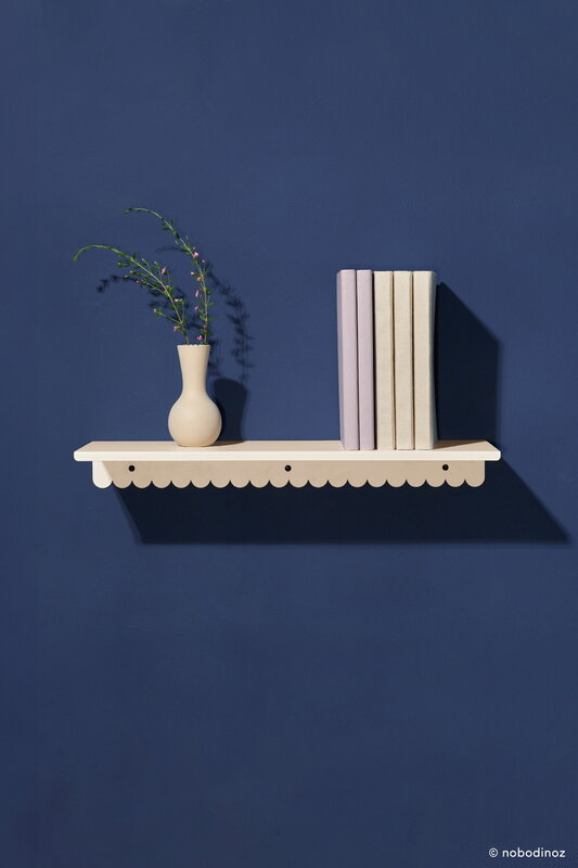 Nobodinoz Wall shelf, 50 cm, ivory steel, view 6