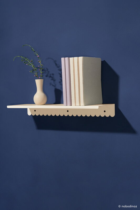 Nobodinoz Wall shelf, 50 cm, ivory steel, view 7