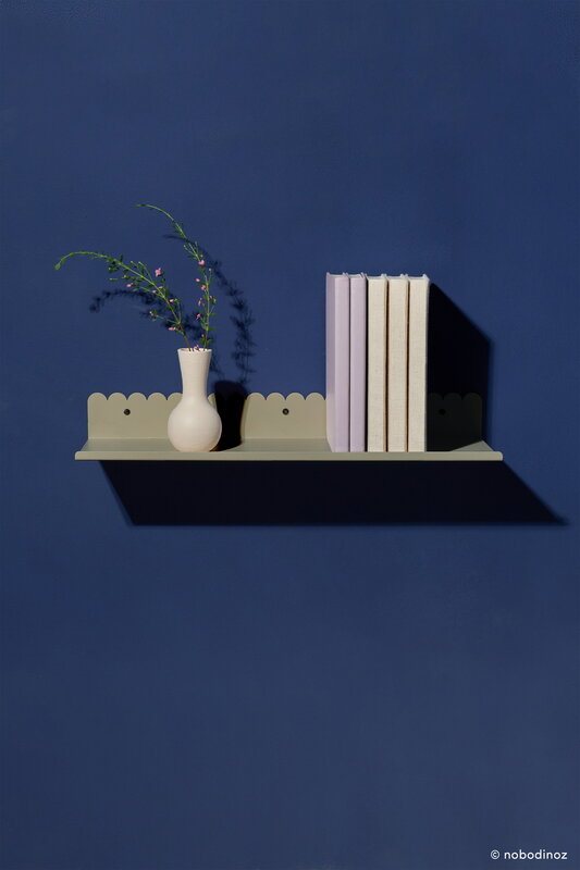 Nobodinoz Wall shelf, 50 cm, green tea steel, view 2