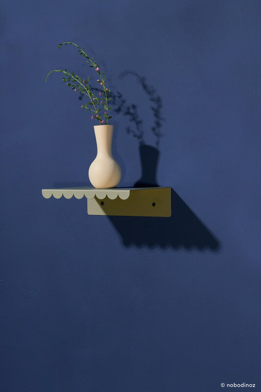 Nobodinoz Wall shelf, 20 cm, green tea steel, view 7