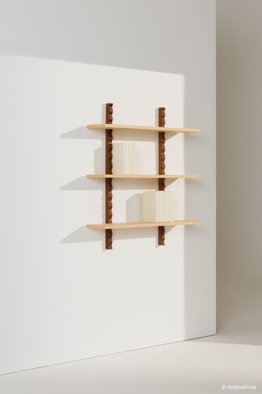 Nobodinoz Heju X Nobodinoz wall shelves, 3 shelves, view 2