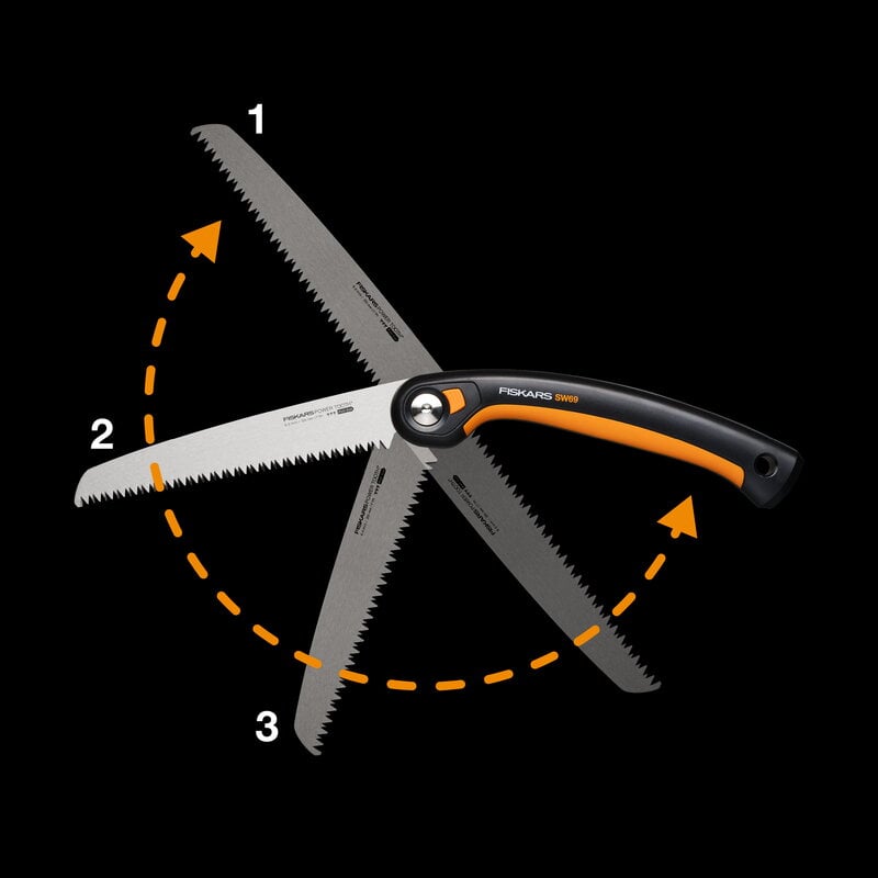 Fiskars Plus folding saw SW69, 21 cm, decoration image