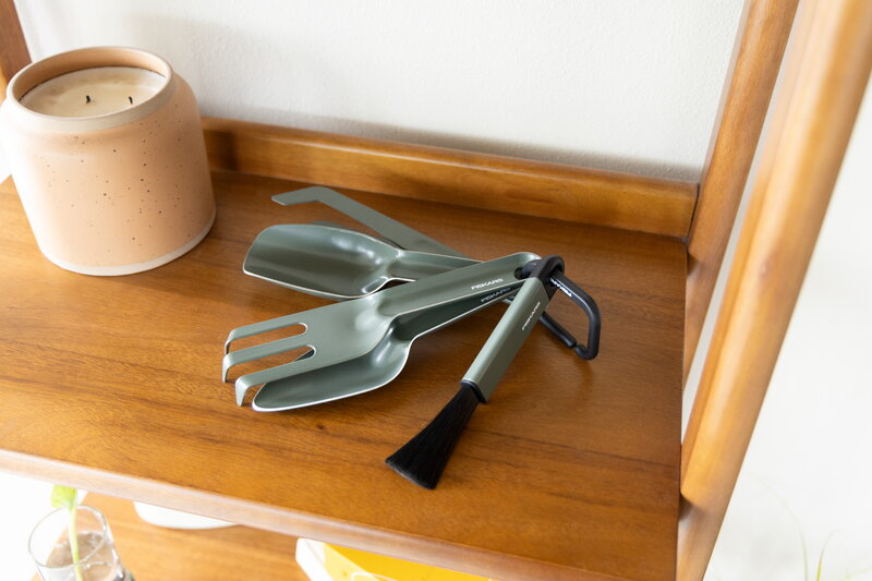 Fiskars Istutustyökalusetti, 5-osainen, vihreä, sisustuskuva