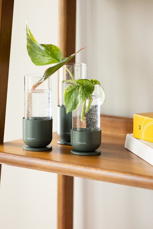 Fiskars Plant Care pistokkaiden idätyslasi, 3 kpl, vihreä - kirkas, näkymä 6
