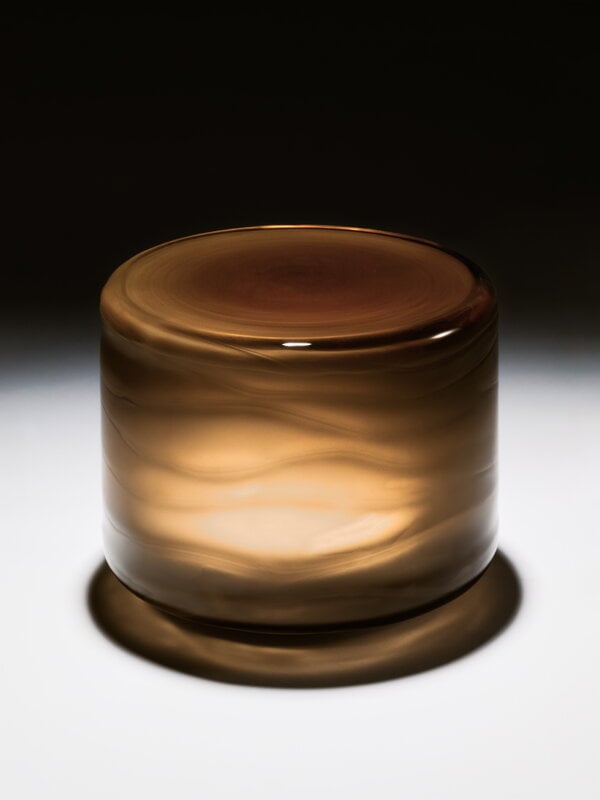 Iittala Unda pöytävalaisin, 240 x 180 mm, shadow, näkymä 2