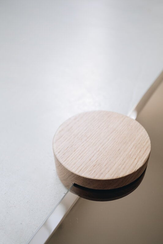 Hartô Sonia wall mirror, smoked glass - oak, decoration image
