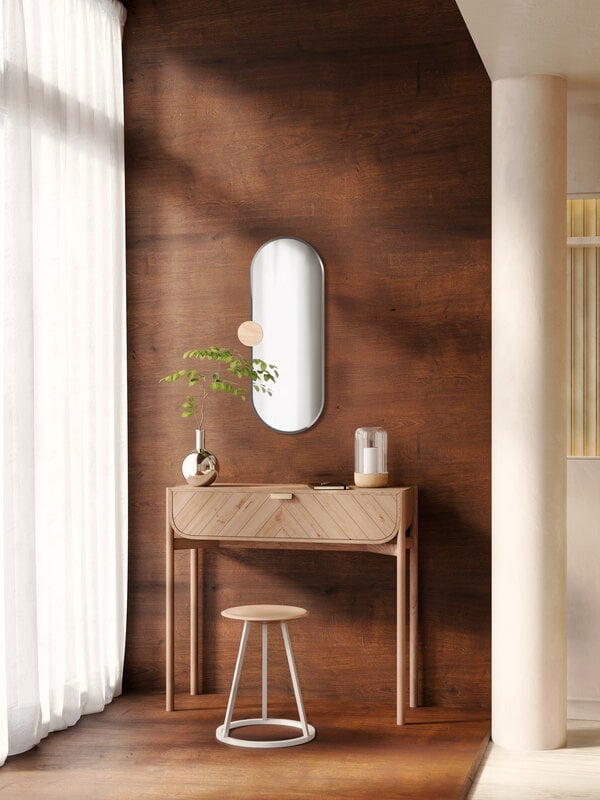 Hartô Sonia wall mirror, natural glass - oak, decoration image