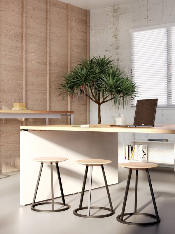 Hartô Gustave stool, 45 cm, ash - slate grey, view 2