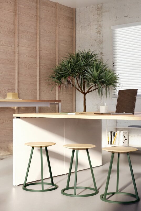 Hartô Gustave stool, 45 cm, ash - ash green, view 4