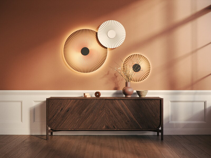 Hartô Carmen wall lamp, 2025 model, 50 cm, white, decoration image