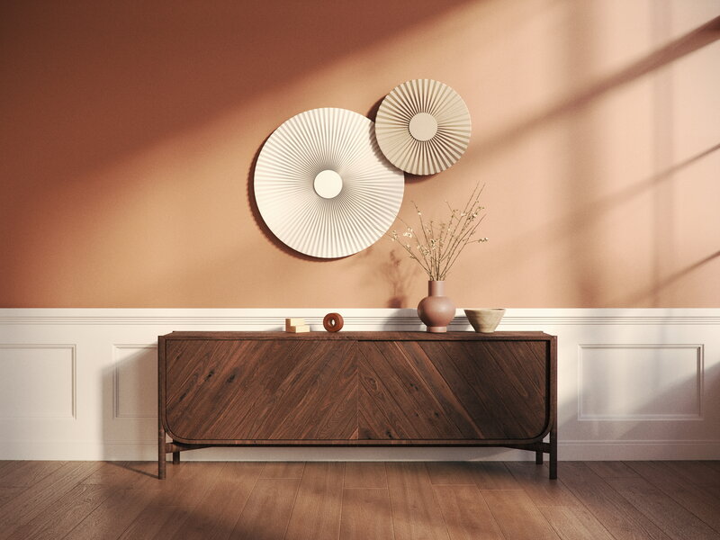 Hartô Carmen wall lamp, 2025 model, 90 cm, white, decoration image