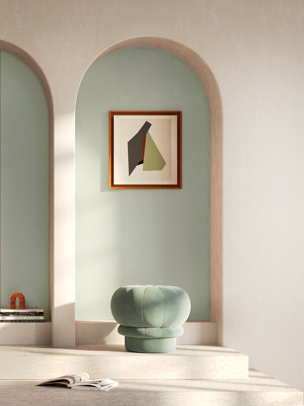 Hartô Puf Claudie, verde celadón, imagen de decoración