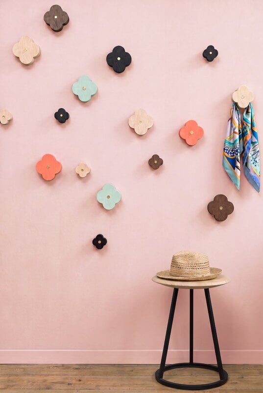 Hartô Andree coat hook, L, spiced coral, view 2