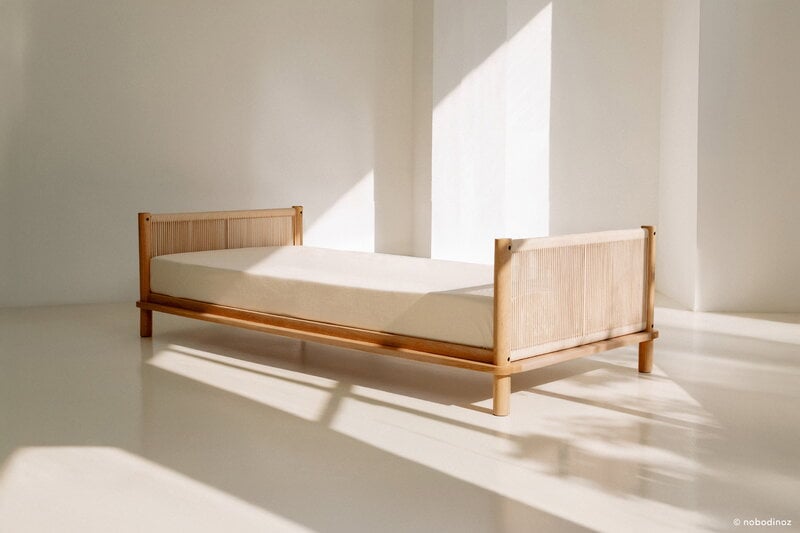 Nobodinoz Latitude single bed, 102 x 212 cm, oak, view 2