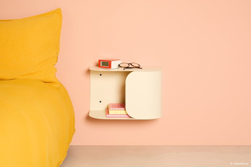 Nobodinoz Wall bed side table, ivory, view 2