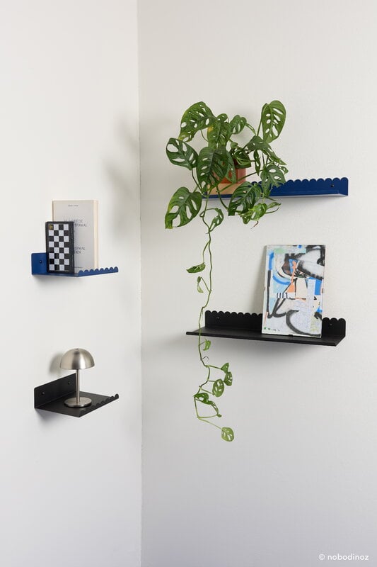 Nobodinoz Wall shelf, 50 cm, night blue steel, view 5