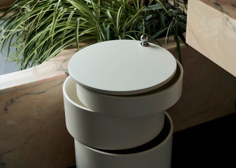 Verpan Barboy trolley, glossy creamy white, decoration image